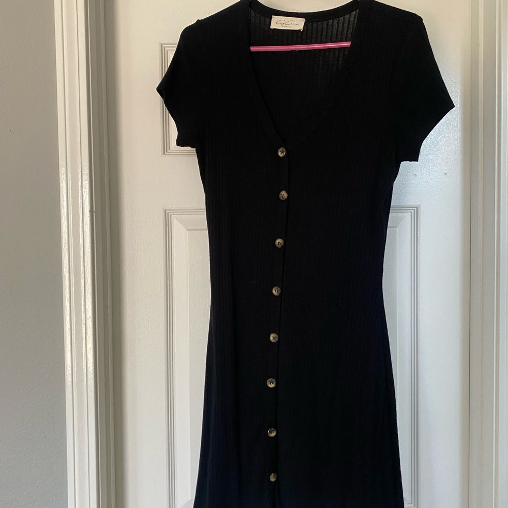 LBD Cotton Dress with Buttons-medium
